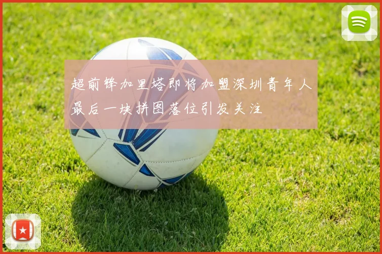 超前锋加里塔即将加盟深圳青年人最后一块拼图落位引发关注